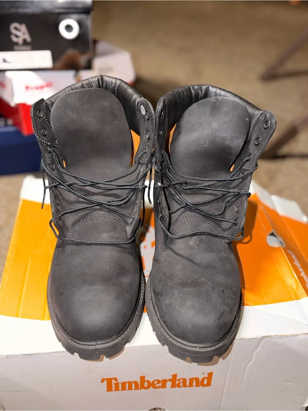 Timberland Premium 6-Inch Waterproof Boot in black men’s 9